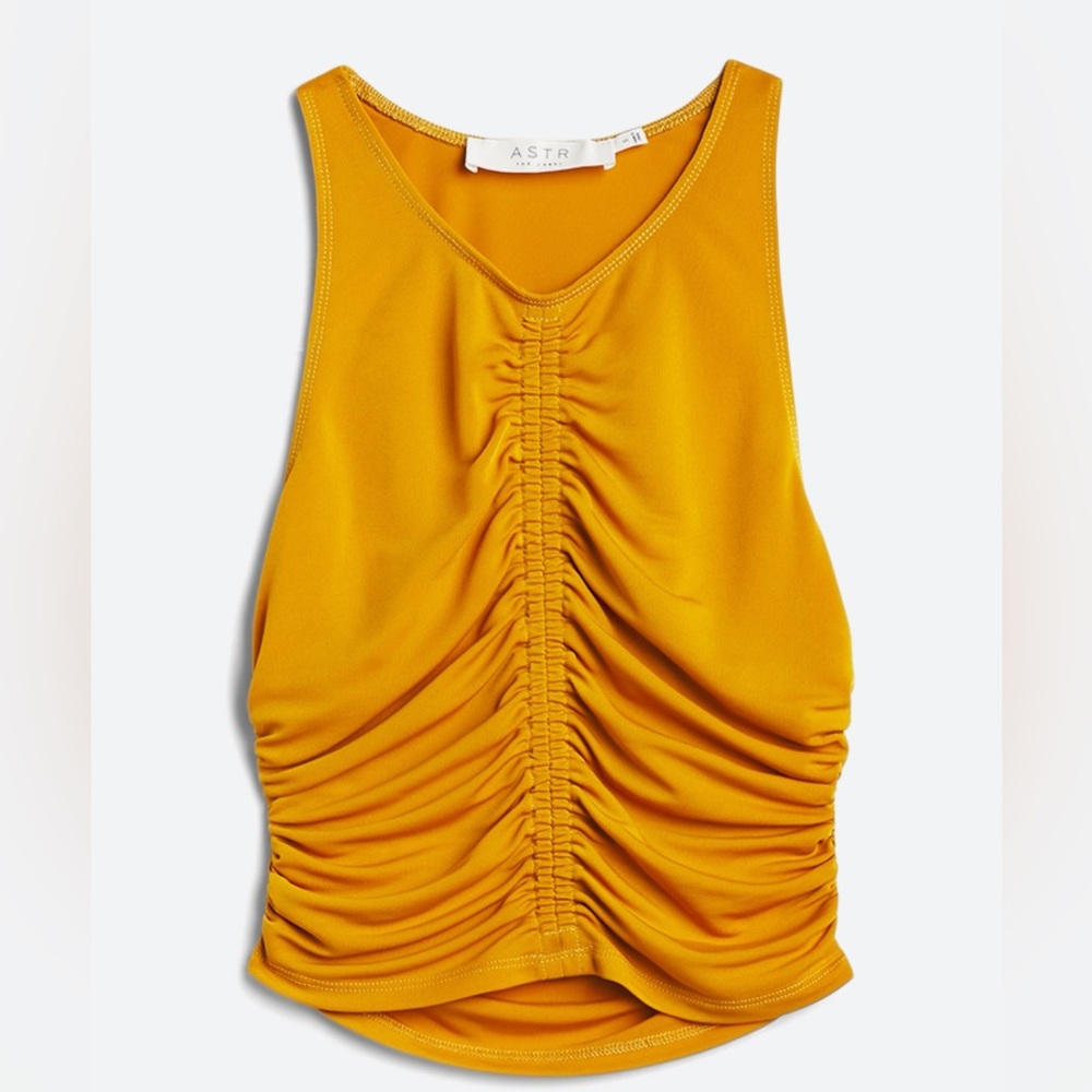 ASTR Ruched Tank Top